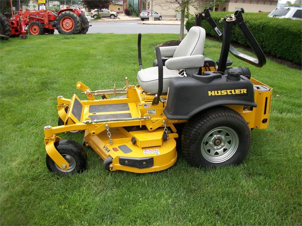 Dealer hustler mower