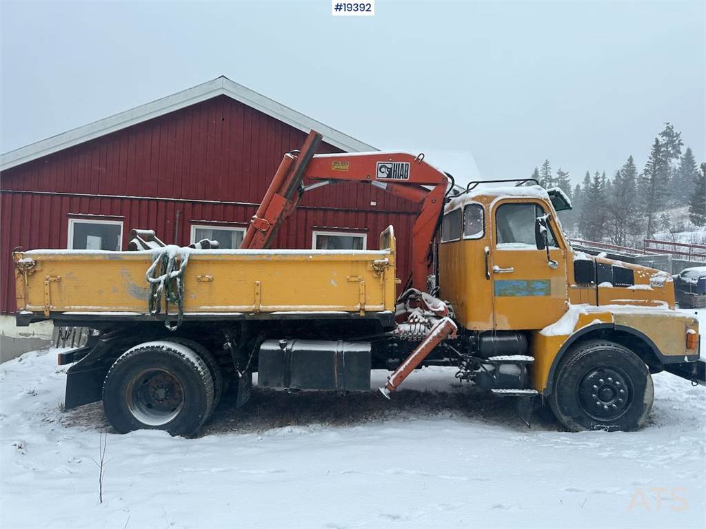 Volvo N720 crane truck 4x2 w/ 1978 Hiab crane. WATCH VID