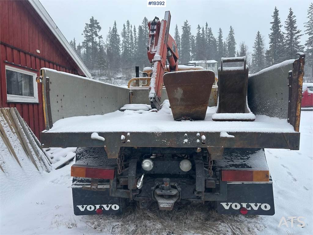 Volvo N720 crane truck 4x2 w/ 1978 Hiab crane. WATCH VID