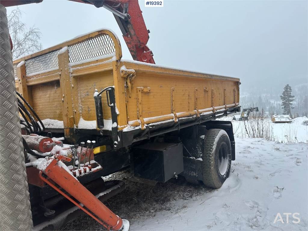 Volvo N720 crane truck 4x2 w/ 1978 Hiab crane. WATCH VID