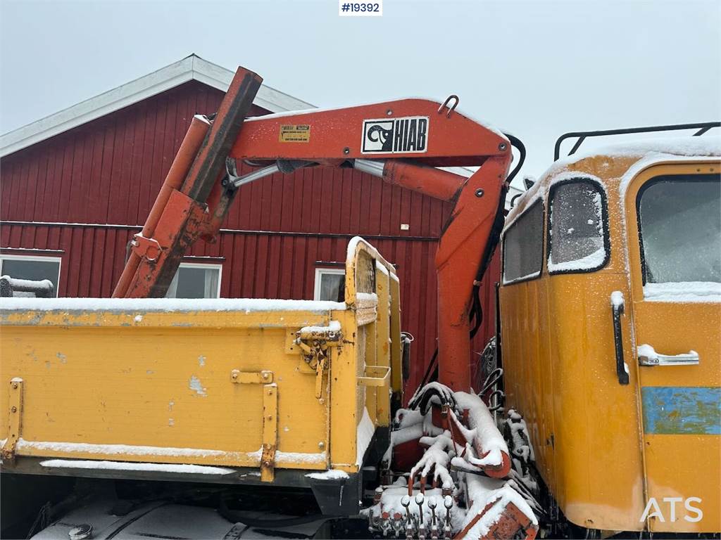 Volvo N720 crane truck 4x2 w/ 1978 Hiab crane. WATCH VID