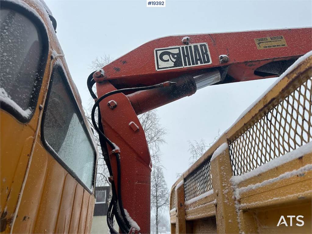 Volvo N720 crane truck 4x2 w/ 1978 Hiab crane. WATCH VID