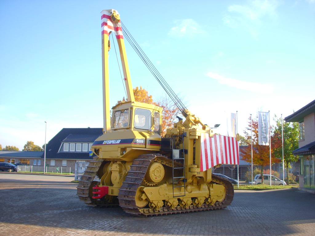 CAT 589 105 t Hubkraft 8x PIPELAYER MIETE / RENTAL