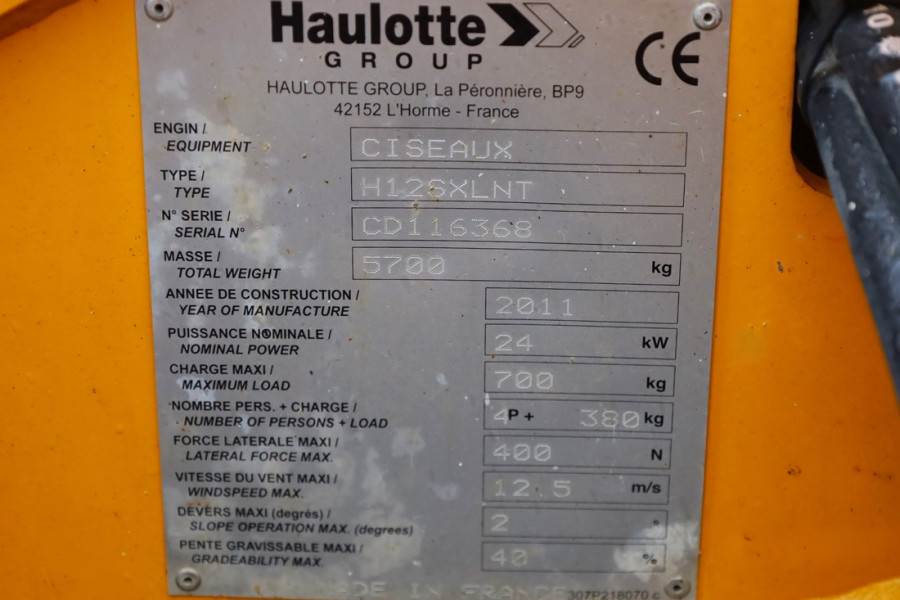 Haulotte H12SXL Diesel, 4x4 Drive, 12m Working Height, 700k