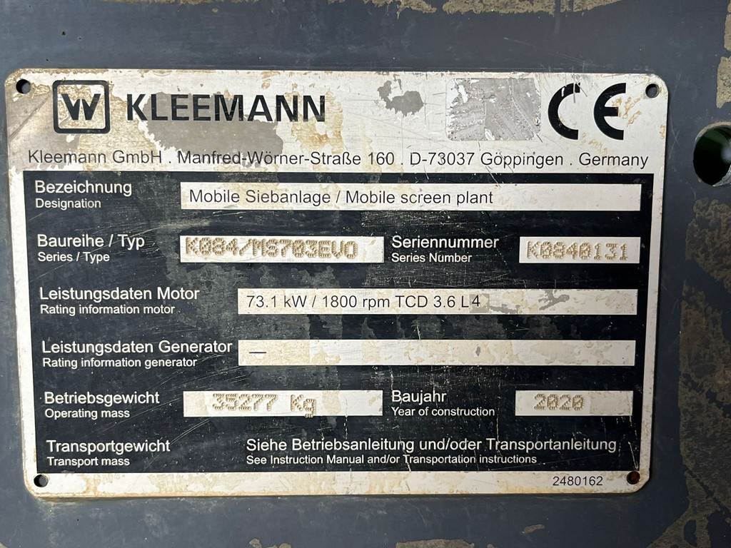 Kleemann MS703 EVO 3-deck Screener