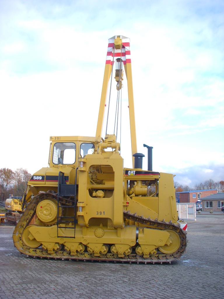 CAT 589 105 t Hubkraft 8x PIPELAYER MIETE / RENTAL