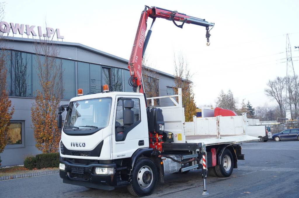 Iveco Eurocargo 160-250 E6/ HDS Fassi / wywrotka 3-str.