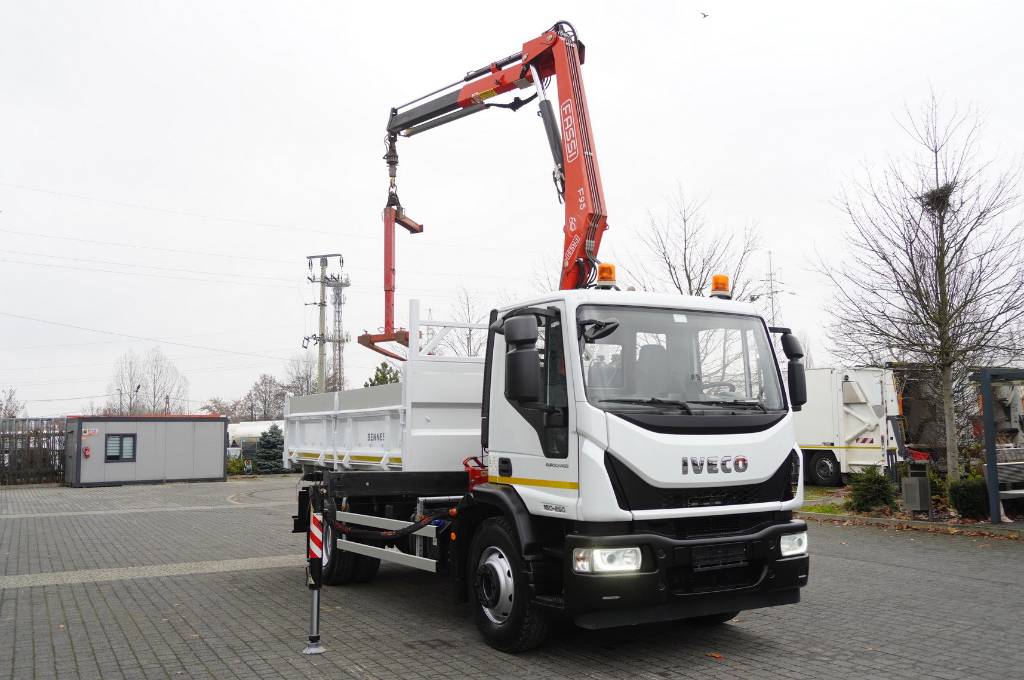 Iveco Eurocargo 160-250 E6/ HDS Fassi / wywrotka 3-str.