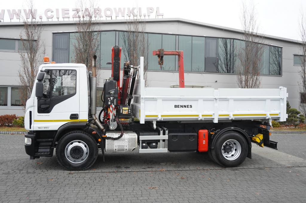 Iveco Eurocargo 160-250 E6/ HDS Fassi / wywrotka 3-str.