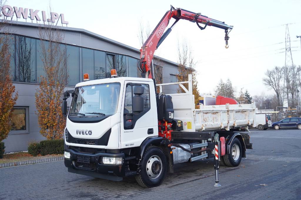 Iveco Eurocargo 160-250 E6/ HDS Fassi / wywrotka 3-str.