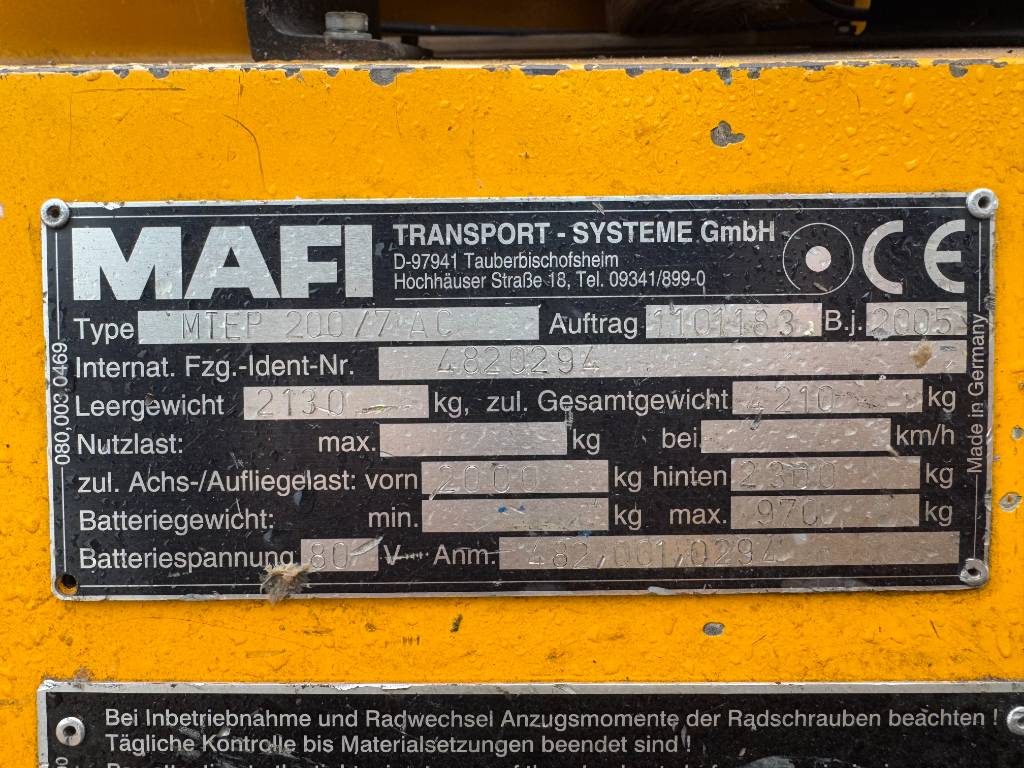 Mafi MTEP 200 /7 AC - Full Electric / German Machine