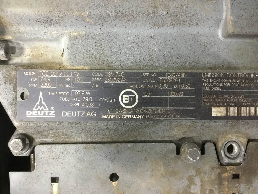 Deutz TCD2012L04 2V MECH. FOR PARTS