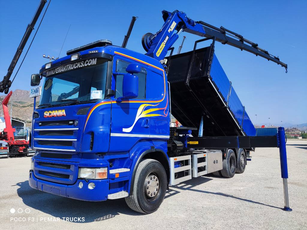 Scania R X Grua Palfinger Pk Basculante Lorca