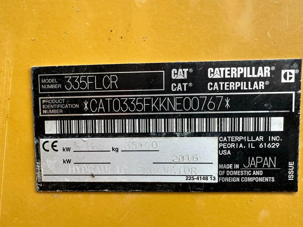 CAT 335F L CR