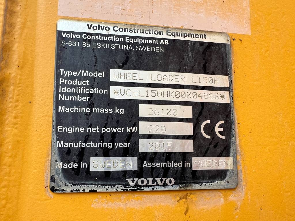 Volvo L150H - German Machine / CDC Steering