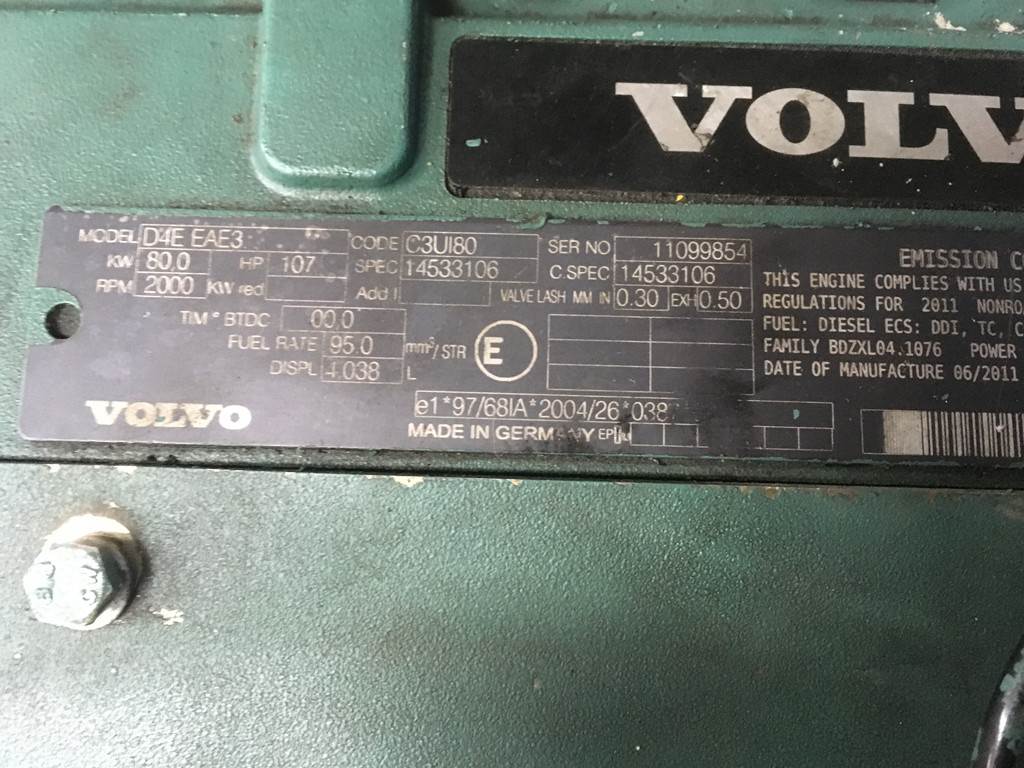 Volvo D4E EAE3 FOR PARTS