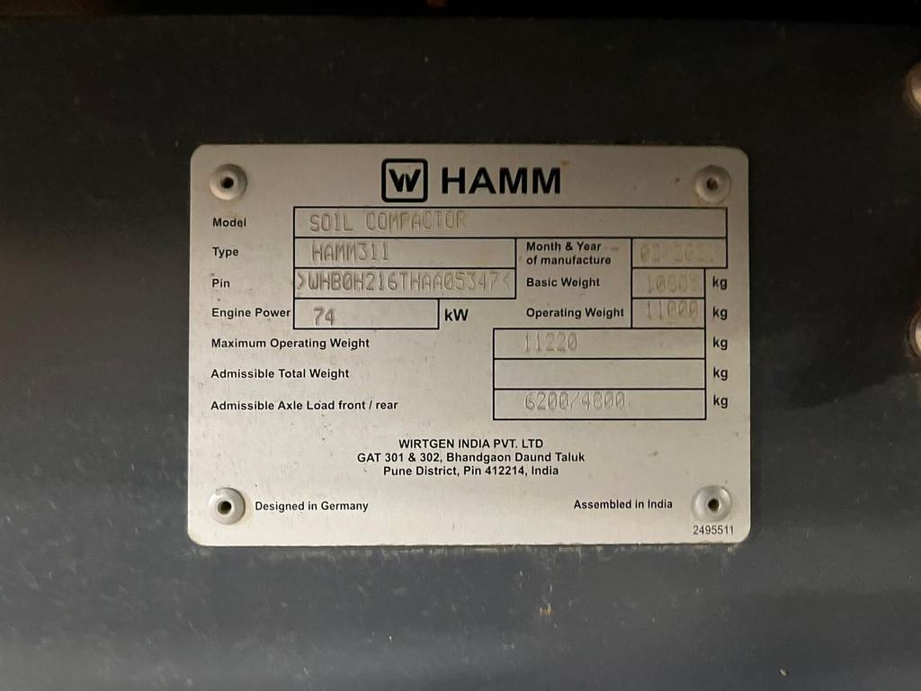 Hamm 311 Soil Compactor