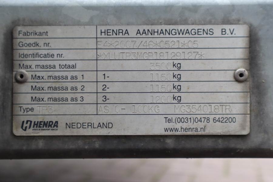 Henra Multi 3500kg Henra Multi 3500 kg loading capacity