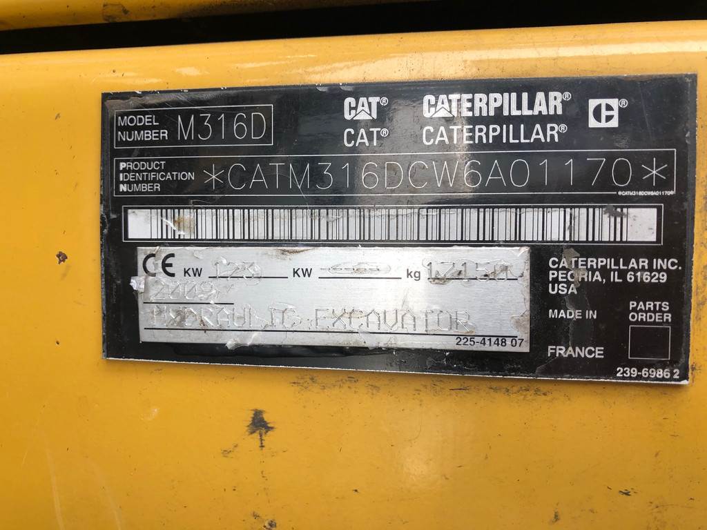 CAT M316D NEW TIRES / BUCKET