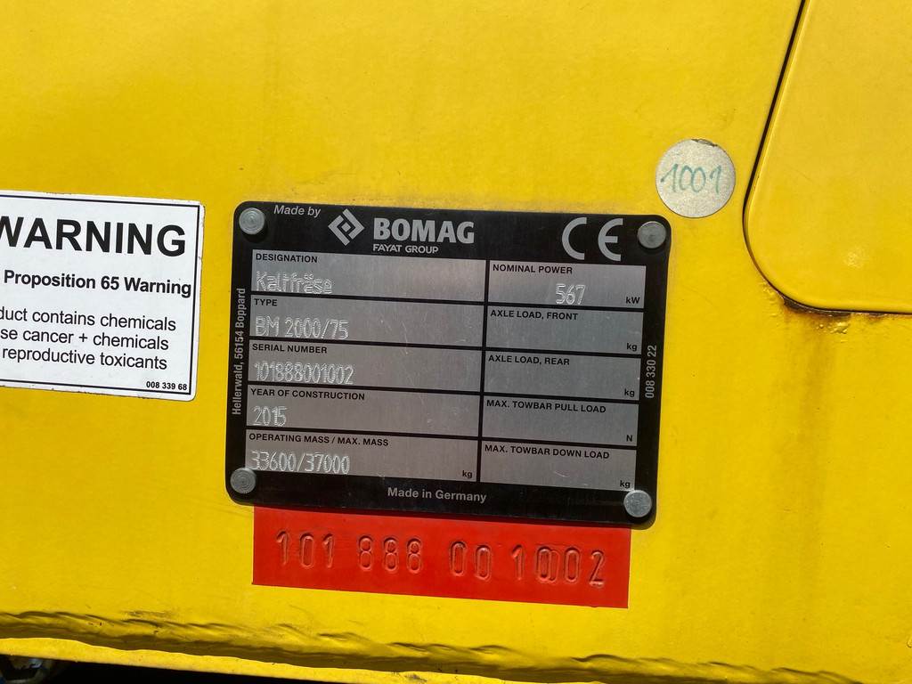 Bomag BM 2000/75 - CE certified Cold Planer