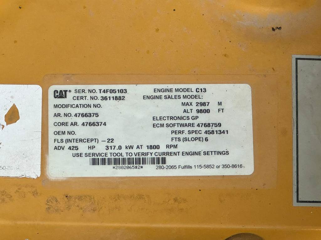 CAT 352F / CE /quick coupler