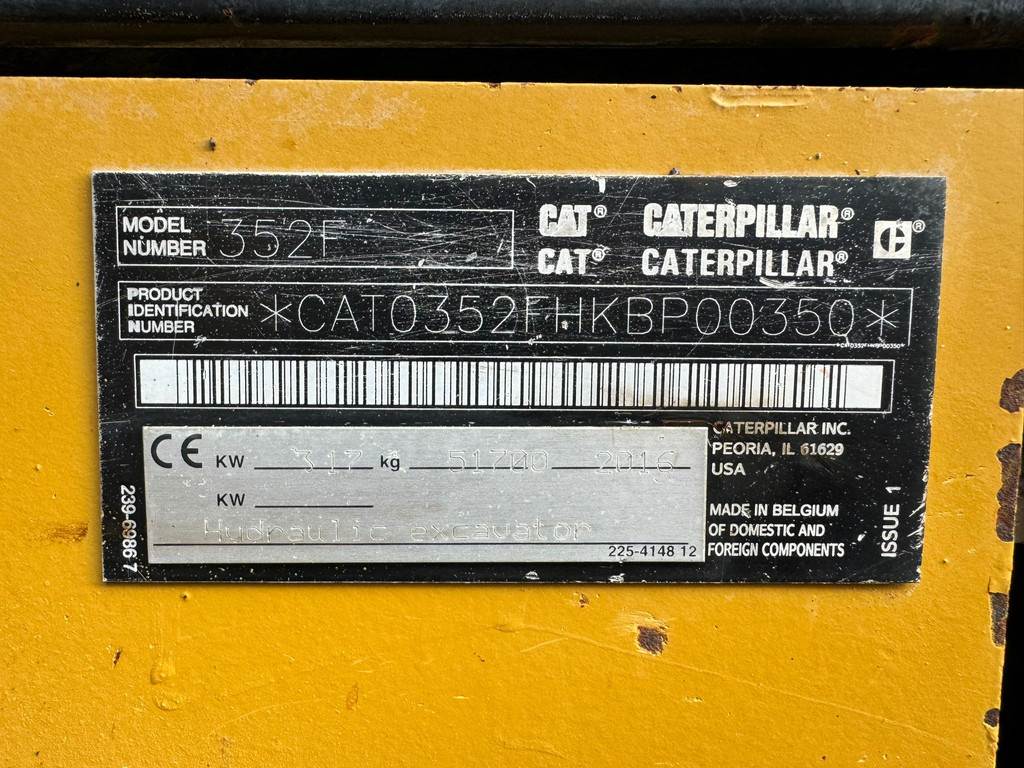 CAT 352F / CE /quick coupler