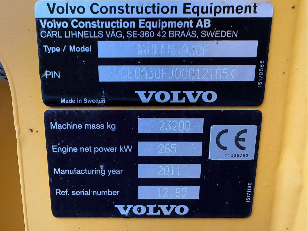 Volvo A30F | CE / Dutch Machine