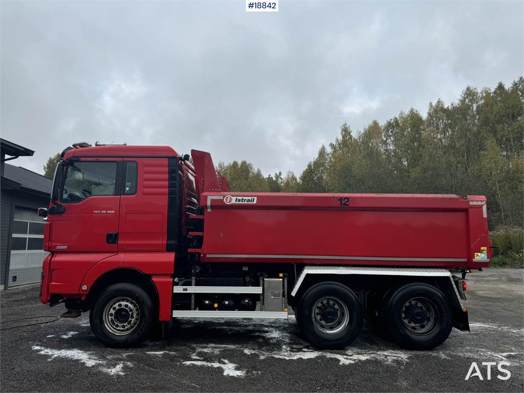 MAN TGX 26.560 6x4 plow rigged tipper WATCH VIDEO