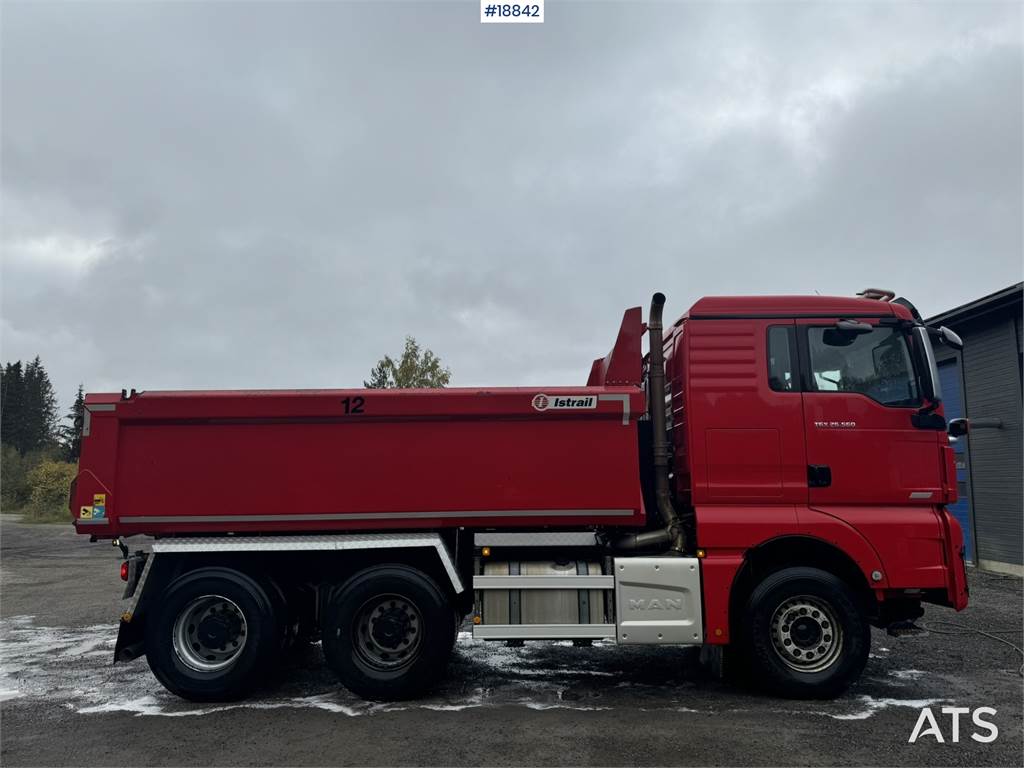 MAN TGX 26.560 6x4 plow rigged tipper WATCH VIDEO