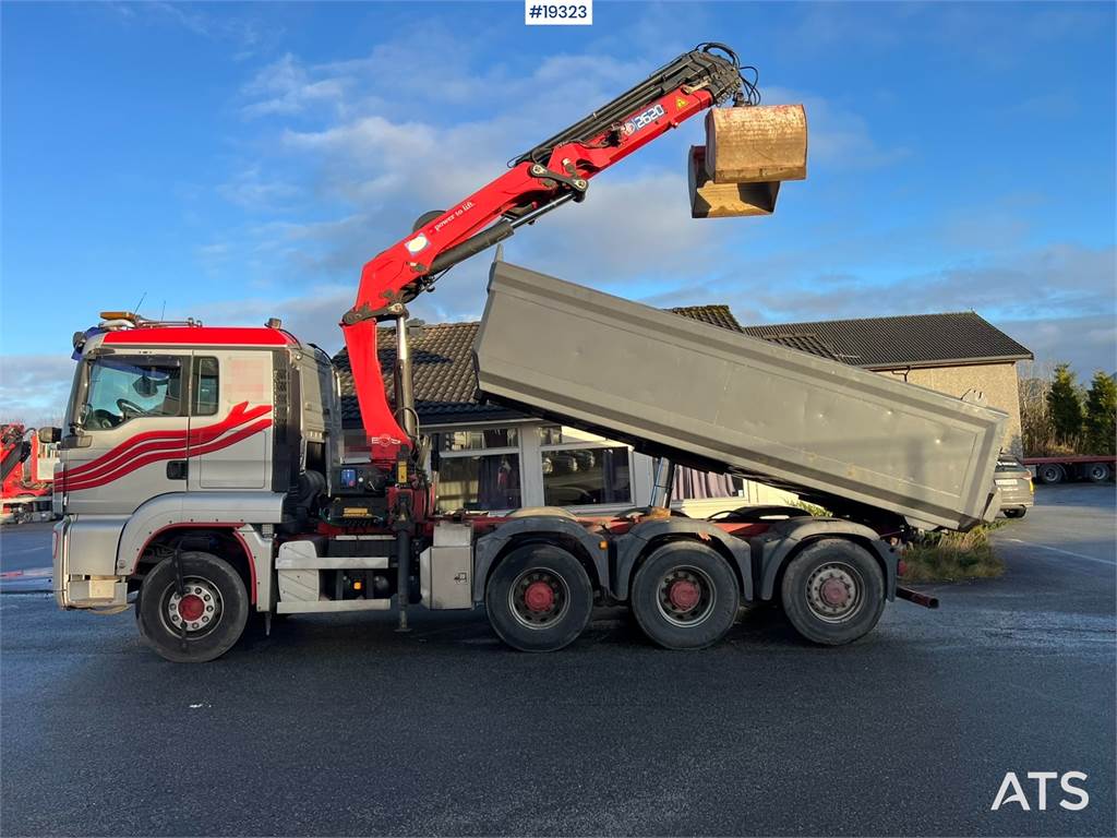 MAN TGS 26.480 8x4 plow rigged Crane truck w/ 26 t/m H