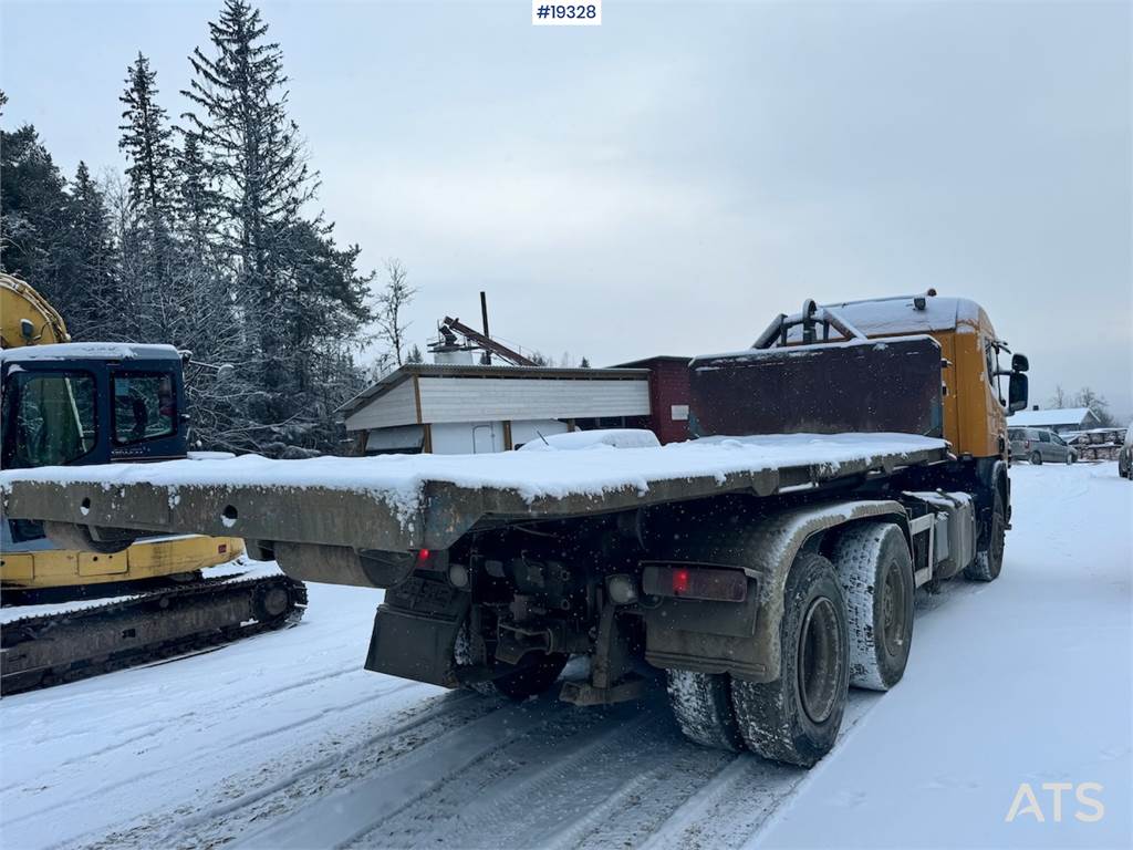 Scania 124G Hook truck w/ Container, Box and Flake.