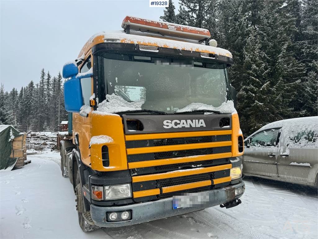 Scania 124G Hook truck w/ Container, Box and Flake.