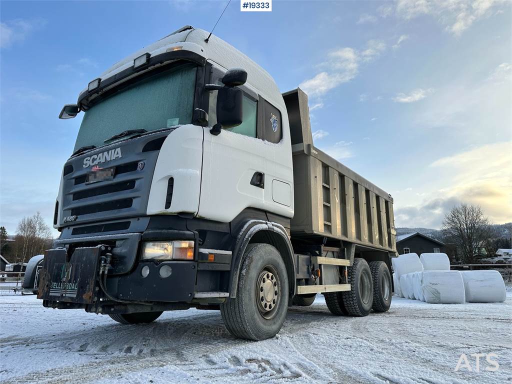 Scania R480 6x4 tandem plow rigged tipper truck w/ only 1