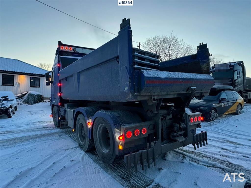 Volvo FH16 plow rigged tipper truck w/ underlying grader