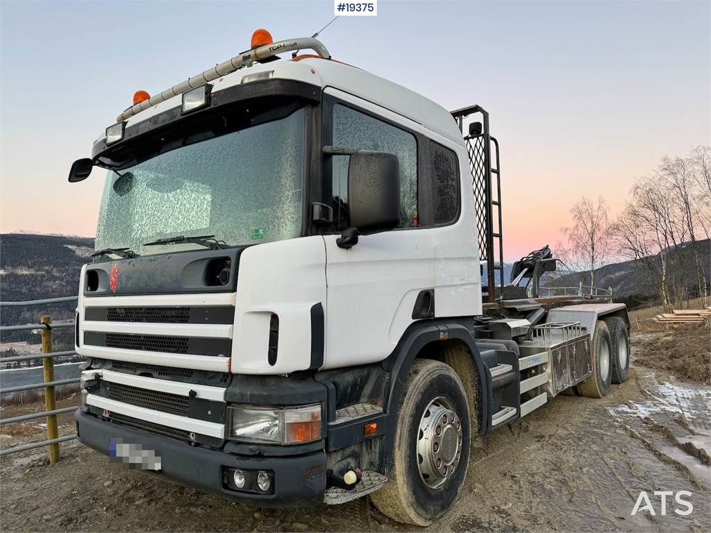 Scania P124 Hook truck.