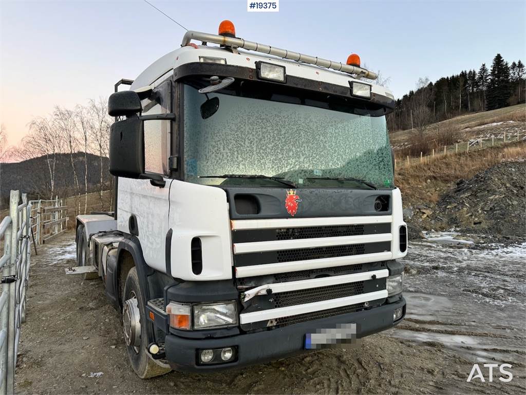 Scania P124 Hook truck.