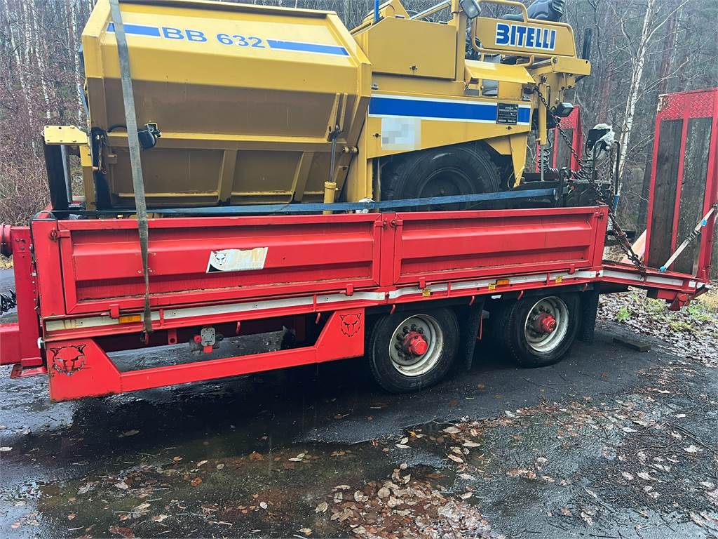 JPM midi 2 axle machine trailer w/ drive bridges