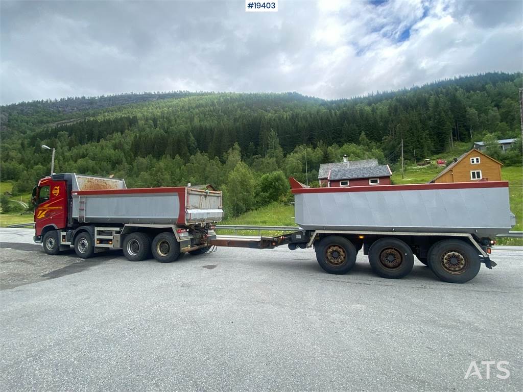 Volvo FH540 8x4 Tipper Truck w/2006 Maur Triple Trailer