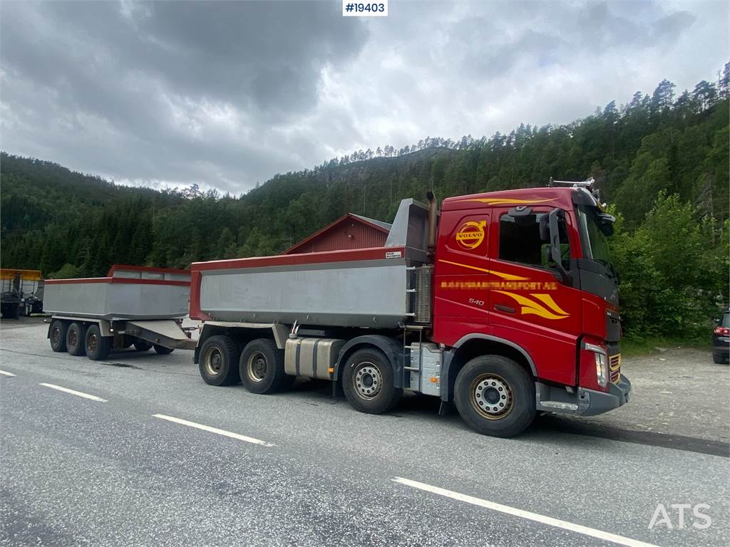 Volvo FH540 8x4 Tipper Truck w/2006 Maur Triple Trailer