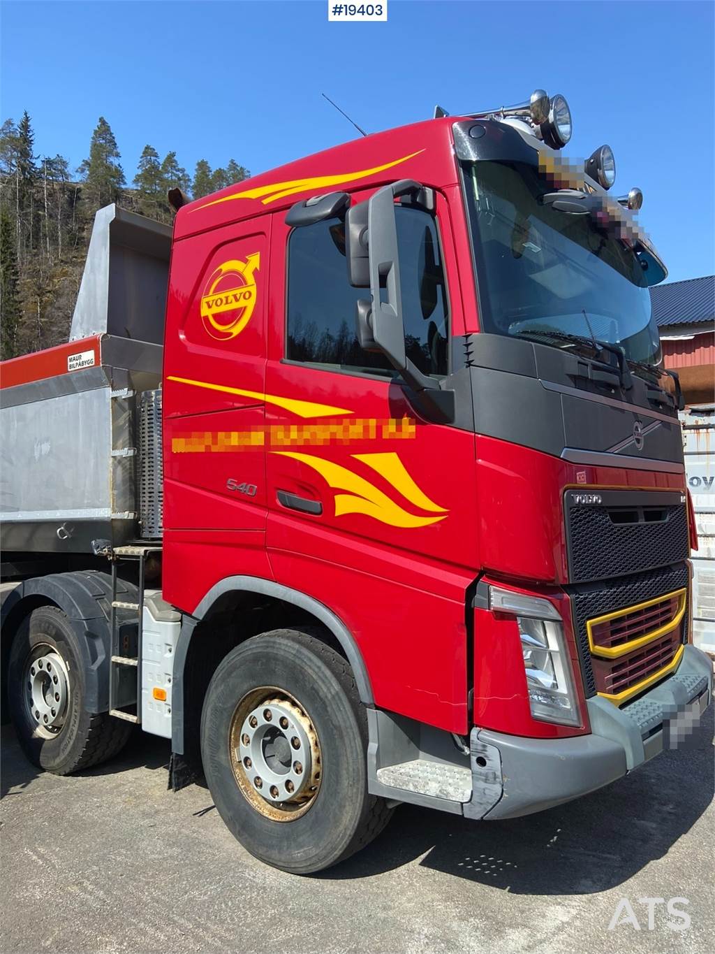 Volvo FH540 8x4 Tipper Truck w/2006 Maur Triple Trailer