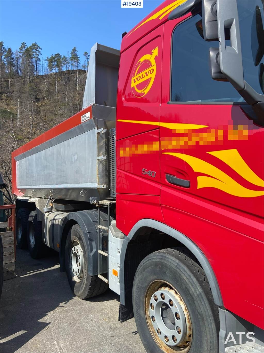 Volvo FH540 8x4 Tipper Truck w/2006 Maur Triple Trailer