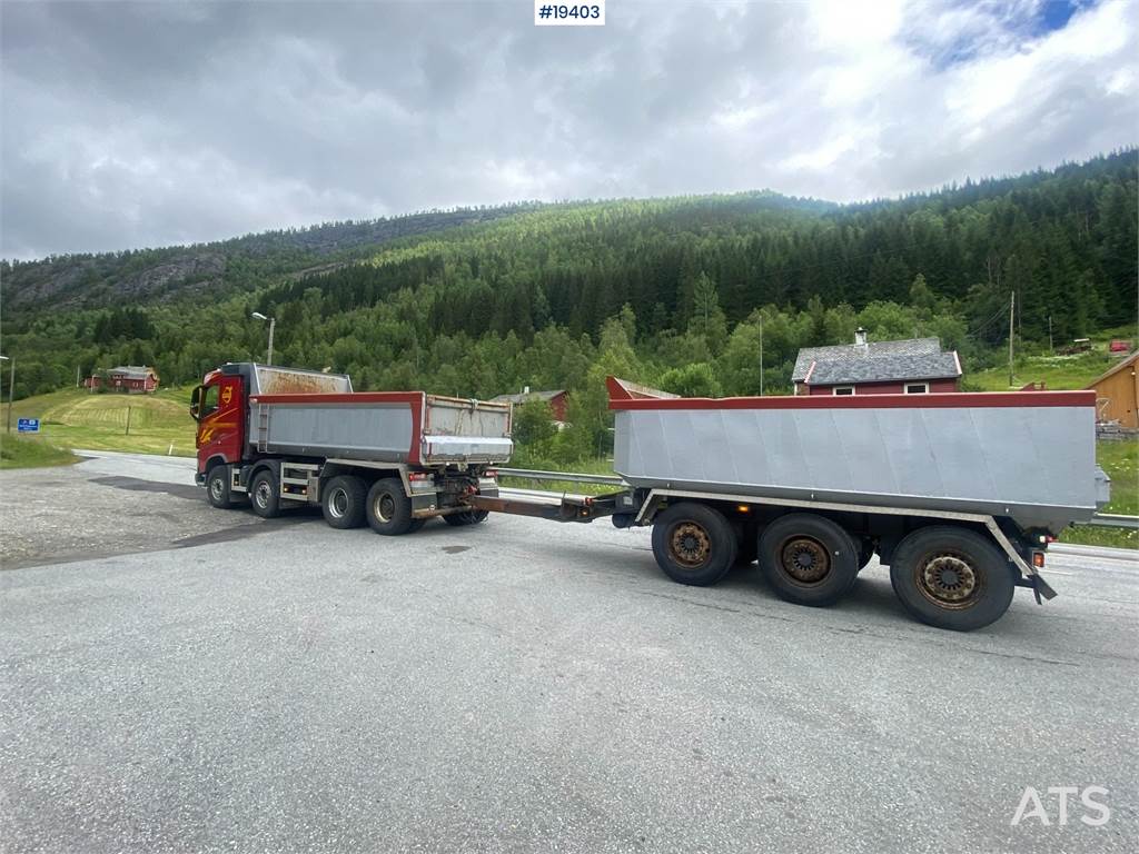 Volvo FH540 8x4 Tipper Truck w/2006 Maur Triple Trailer