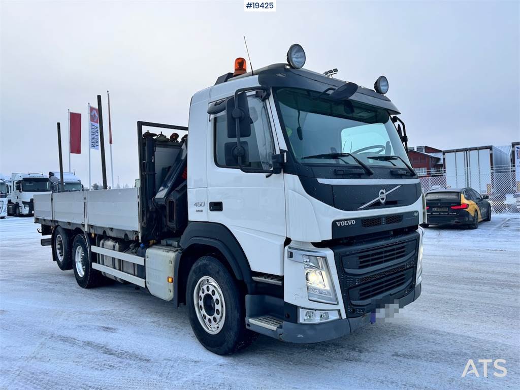 Volvo FM450 6x2 Crane truck w/ 19 t/m HIAB crane.