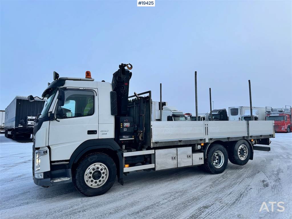 Volvo FM450 6x2 Crane truck w/ 19 t/m HIAB crane.