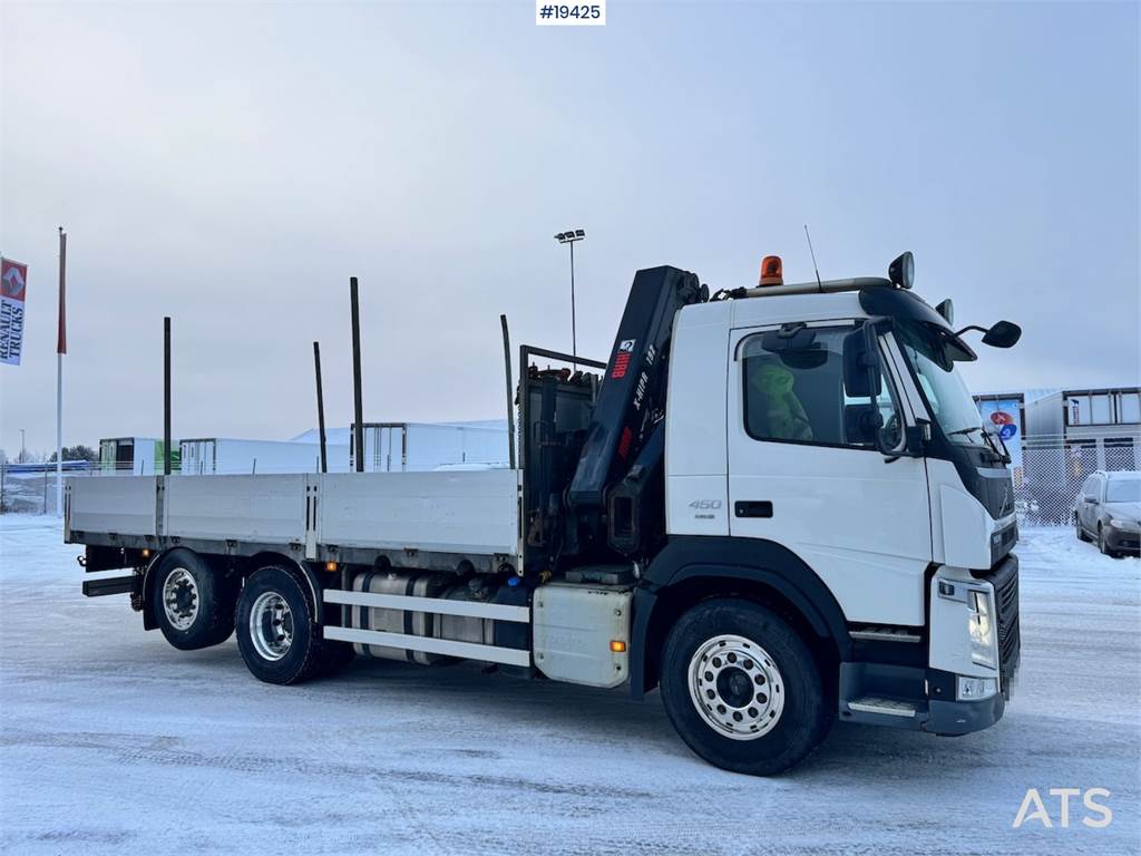 Volvo FM450 6x2 Crane truck w/ 19 t/m HIAB crane.