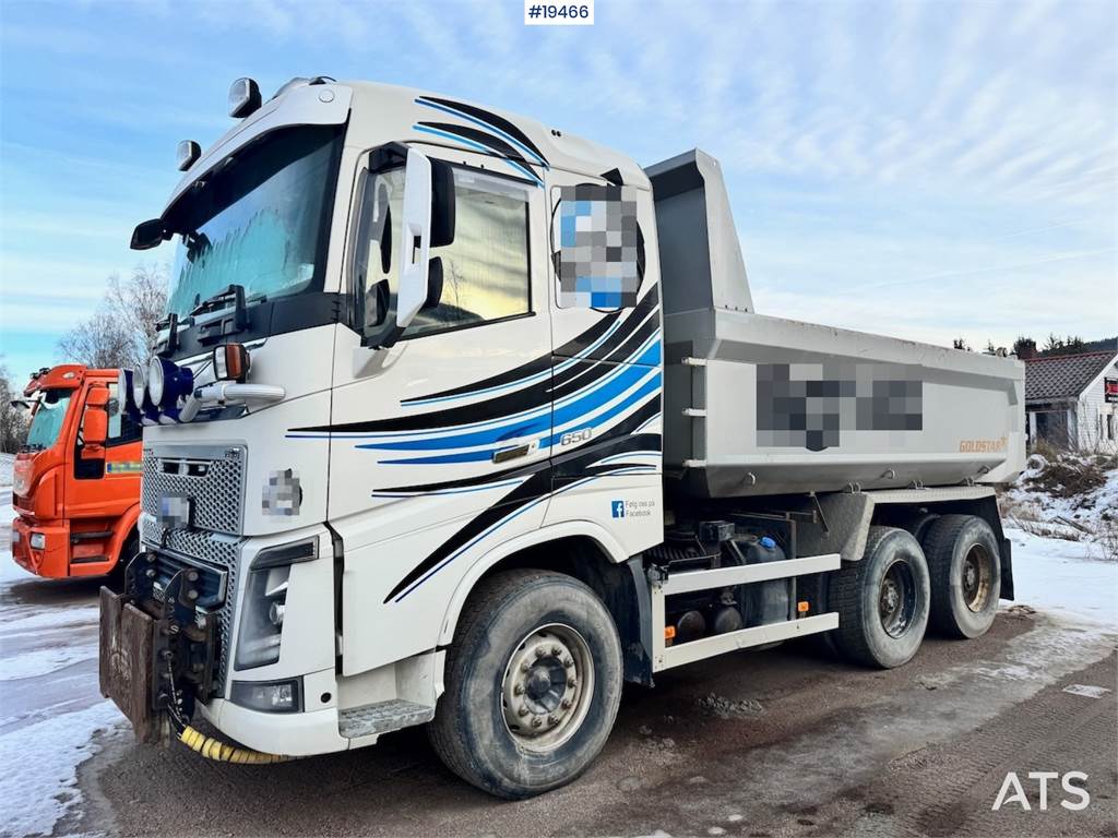 Volvo FH650 6x4 Plow Rigged Tipper Truck.