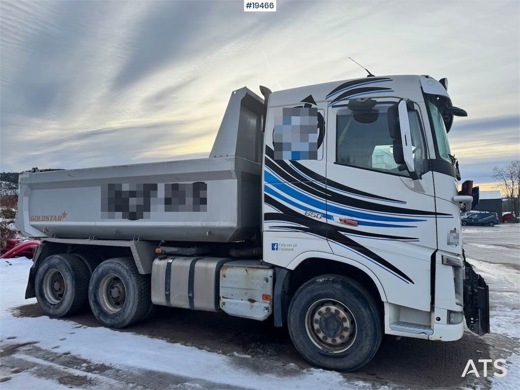 Volvo FH650 6x4 Plow Rigged Tipper Truck.