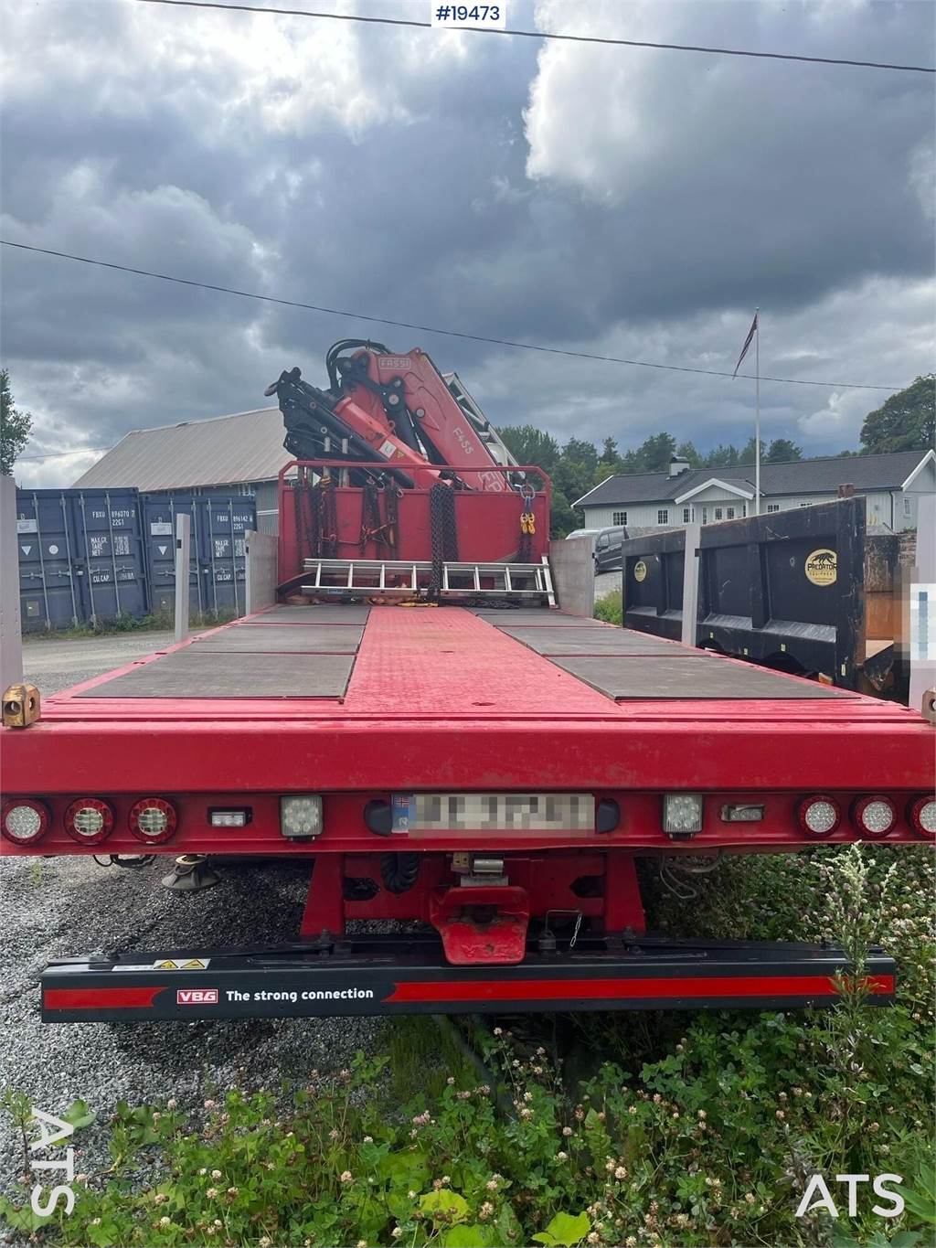 DAF CF 85.460 6x2 Crane truck w/ 45 t/m Fassi crane.