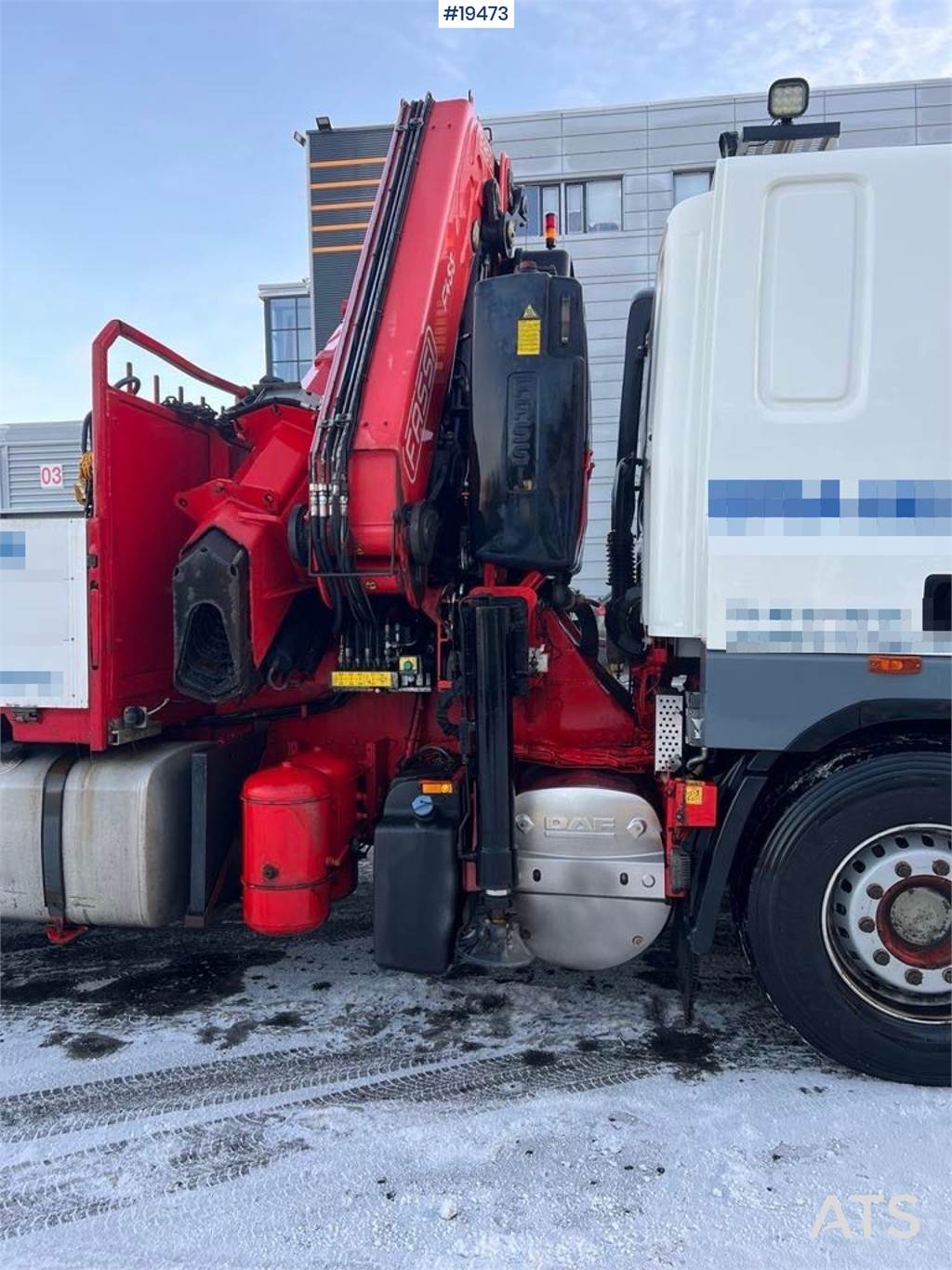 DAF CF 85.460 6x2 Crane truck w/ 45 t/m Fassi crane.