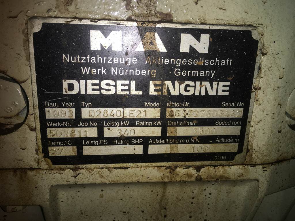 MAN D2840-LE21 FOR PARTS